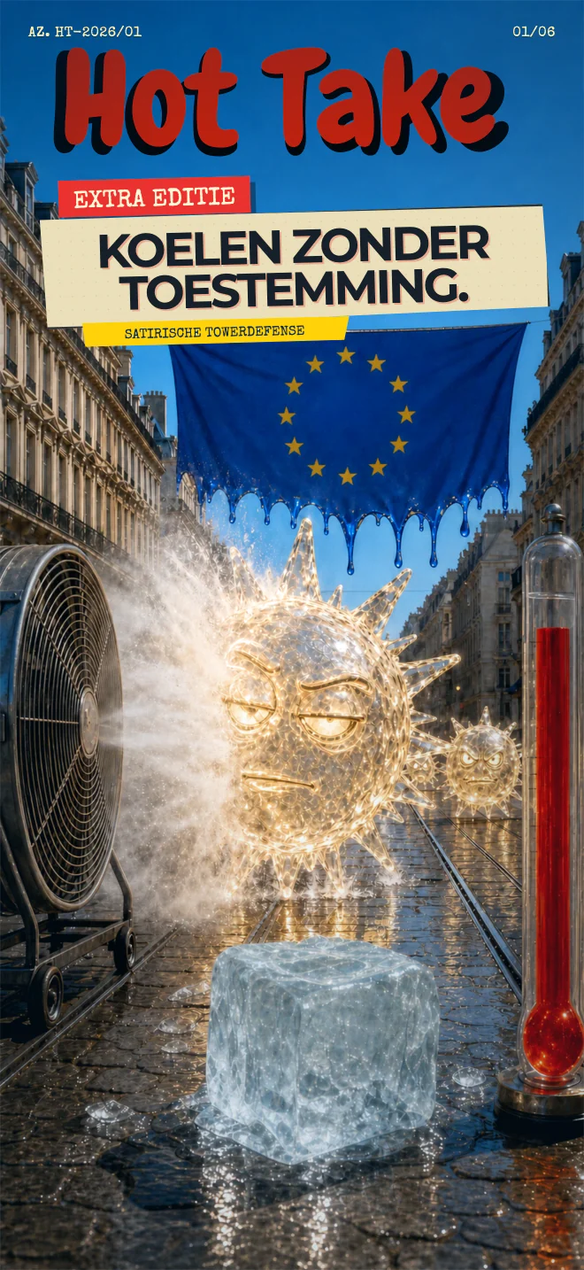 Campagnebeeld van HOT TAKE: Europa smelt in de zomerhitte